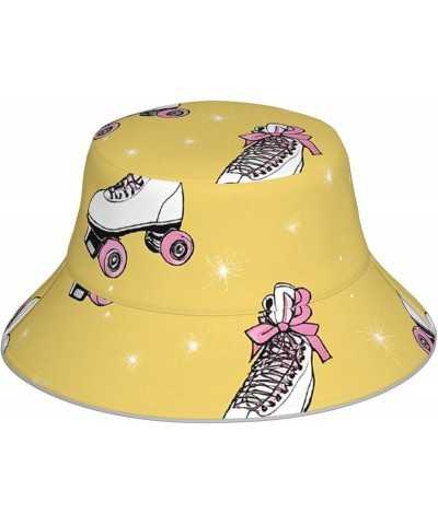 Cute Monkey Printed Sun Hat with Reflective Trim,Unisex Double-Side Fisherman Cap Bucket Hat,Stay Cool and Stylish! Colorful ...