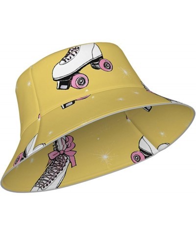 Cute Monkey Printed Sun Hat with Reflective Trim,Unisex Double-Side Fisherman Cap Bucket Hat,Stay Cool and Stylish! Colorful ...