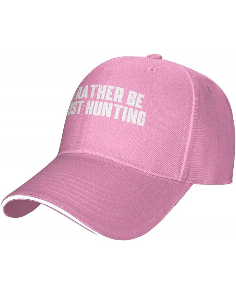 Unisex Baseball Cap I'd Rather Be Ghost Hunting Original Dad Hat Adjustable Casquette Cap Pink $11.21 Baseball Caps