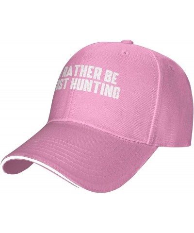 Unisex Baseball Cap I'd Rather Be Ghost Hunting Original Dad Hat Adjustable Casquette Cap Pink $11.21 Baseball Caps