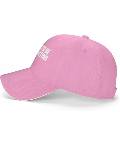 Unisex Baseball Cap I'd Rather Be Ghost Hunting Original Dad Hat Adjustable Casquette Cap Pink $11.21 Baseball Caps