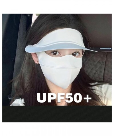 Women Sun Hat with Sun Protective Face Bandana UPF 50+ Full Face Mask Breathable Mask for Outdoor Activities Dark Gray $9.96 ...