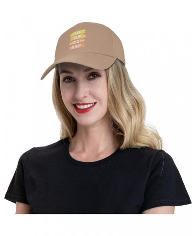 Eat Sleep Soccer Repeat Baseball Cap for Men Women Dad Hat Classic Adjustable Golf Hats Natural $13.41 Baseball Caps