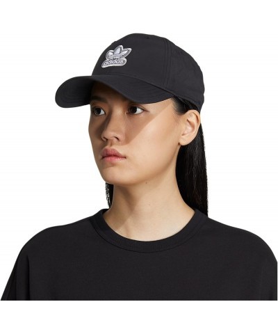 Women's Aura Structured Adjustable Fit Hat Black/Light Onix Grey $14.26 Baseball Caps