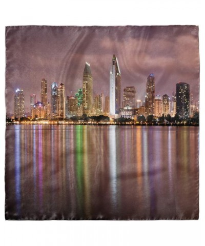 USA Hairscarf, San Diego Riverside Panorama, Head Wrap Dried Rose Multicolor $13.95 Scarves