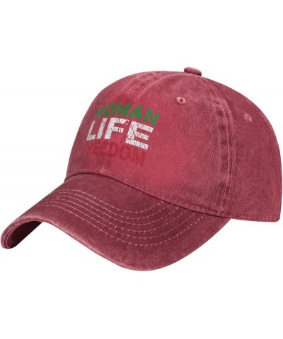 Woman Life Freedom Iran Rise with The Woman Flag Cowboy hat Women Baseball Cap Men Hats Sun Hat Dad Hat Trucker hat Black Red...