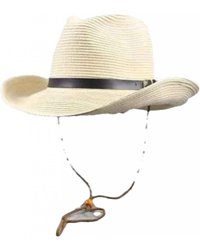 Large Size Foldable Jazz Straw Hat Men and Women Summer Beach Outdoor Sports Sun Hat Beige $20.24 Sun Hats