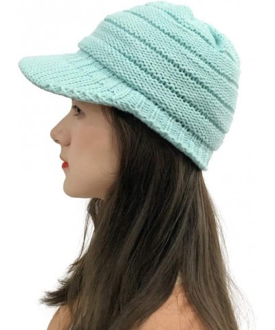 Plush Outdoor Crochet Knit Peaked Women Cap Cap Hats Solid Stitching Baseball Caps Baseball Fitted Cap Vintage Washed Cap Min...