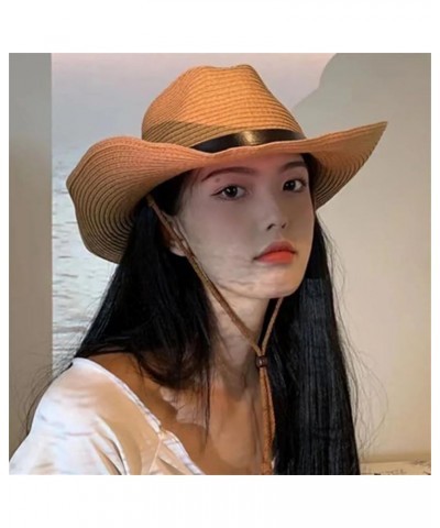 Large Size Foldable Jazz Straw Hat Men and Women Summer Beach Outdoor Sports Sun Hat Beige $20.24 Sun Hats