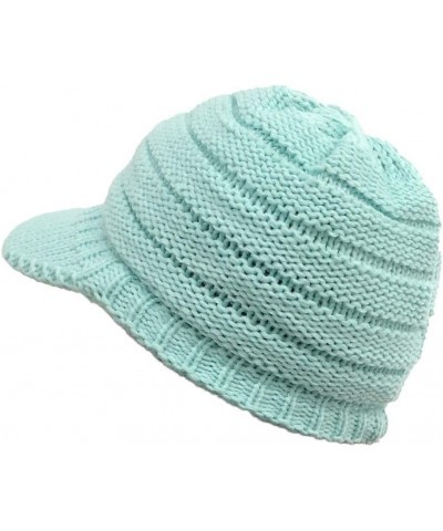 Plush Outdoor Crochet Knit Peaked Women Cap Cap Hats Solid Stitching Baseball Caps Baseball Fitted Cap Vintage Washed Cap Min...