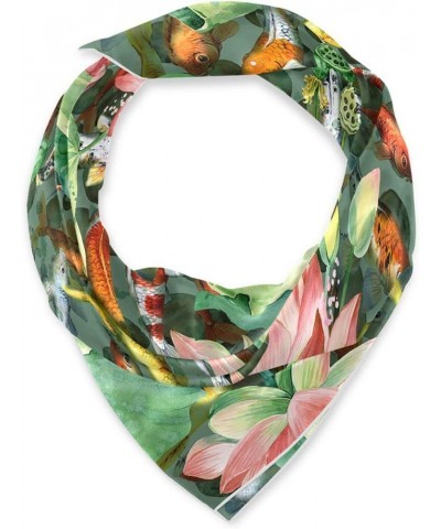 Women's Square Silk Scarf Neckerchief Scarves Headscarf Shawl Polyester Wrap Multi 13 $9.42 Scarves