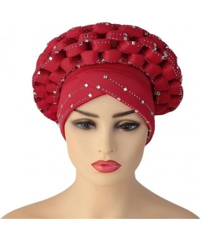 Muslim Scarf Hijabs African Pattern Bonnet Turban Knot Cap Headwrap Hat Auto Gele Robe Africaine Hair Cover For Women Cap052 ...