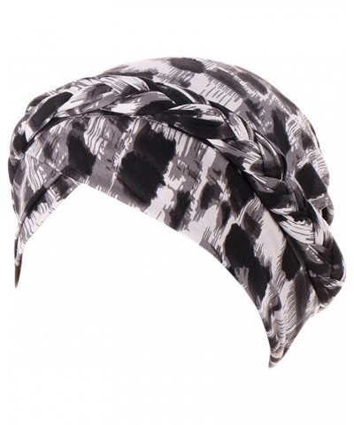 Hard Hat Patch Cap Head Braid Pre-Tied Hat Ethnic Headwear Wrap Baseball Caps Grey $9.35 Skullies & Beanies