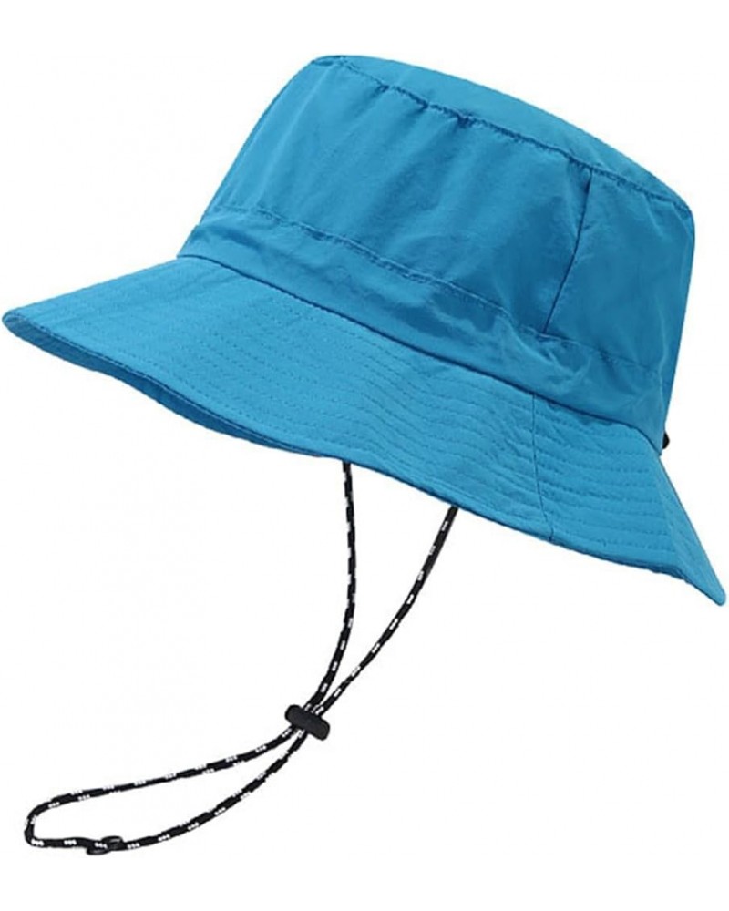 Men's and Women's Outdoor Fisherman's Hat Quick-Drying Foldable Anti-UV Sun Hat Lake Blue $10.11 Sun Hats