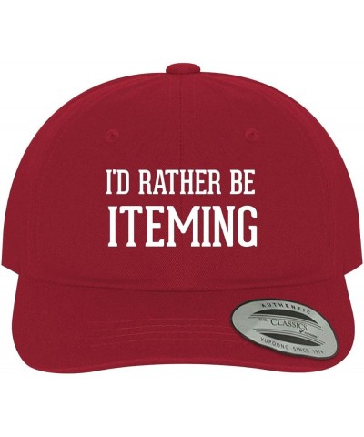 I'd Rather Be Iteming - Soft Dad Hat Baseball Cap Red $17.83 Baseball Caps