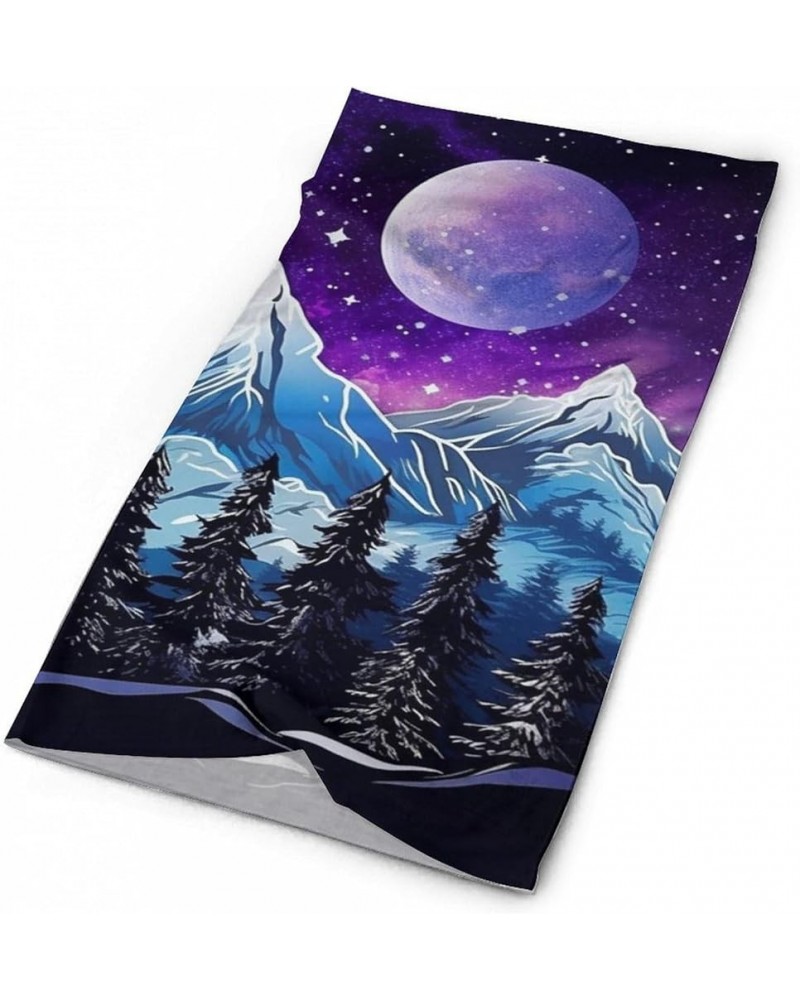 Purple Blue Universe Galaxy StarryNight Space Face Scarf Head Wraps Headwear Bandana Headband Balaclava Neck Gaiter Style $8....