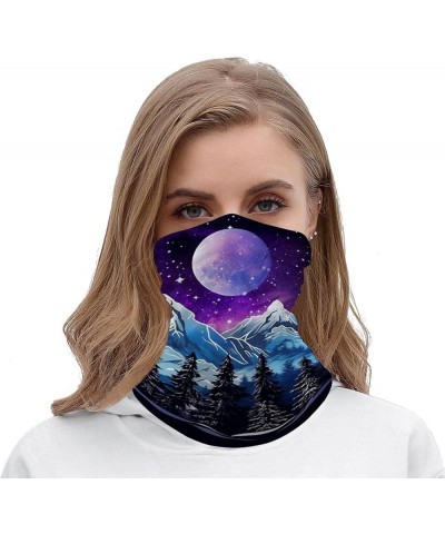 Purple Blue Universe Galaxy StarryNight Space Face Scarf Head Wraps Headwear Bandana Headband Balaclava Neck Gaiter Style $8....