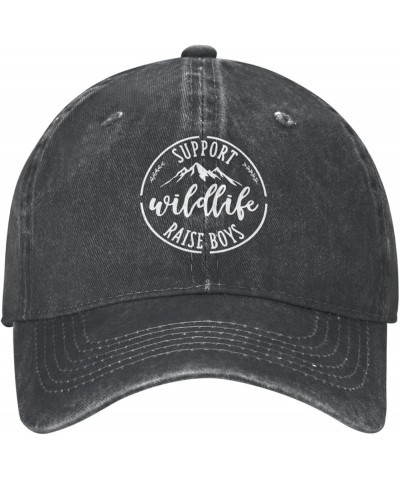 Support Wildlife Raise Boys Cowboy Hat Outdoor Leisure Adjustable Cowboy Hat Unisex Black Black $11.95 Cowboy Hats