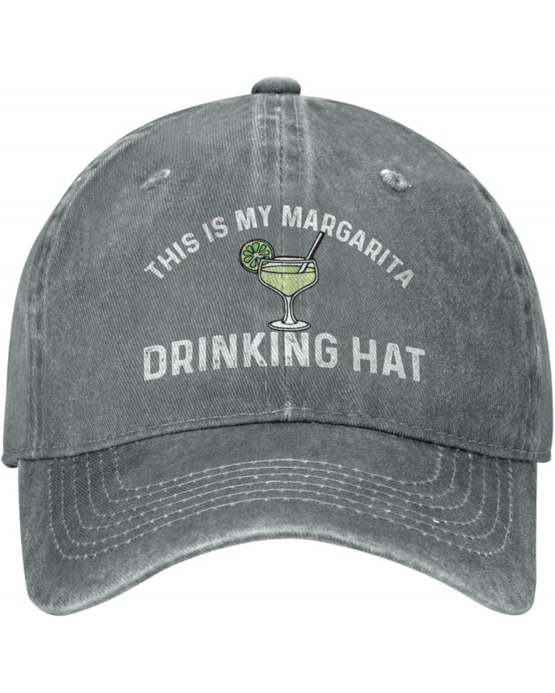 Funny Hat This is My Margarita Drinking Hat Hat Women Baseball Cap Trendy Hat Gray $12.08 Baseball Caps