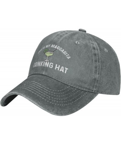 Funny Hat This is My Margarita Drinking Hat Hat Women Baseball Cap Trendy Hat Gray $12.08 Baseball Caps