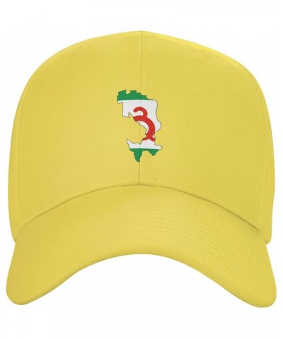 Ingushetia Geo Stub Baseball Caps for Men Women Hat Adjustable Cap Trucker Hats Dad Cap Yellow $10.10 Baseball Caps