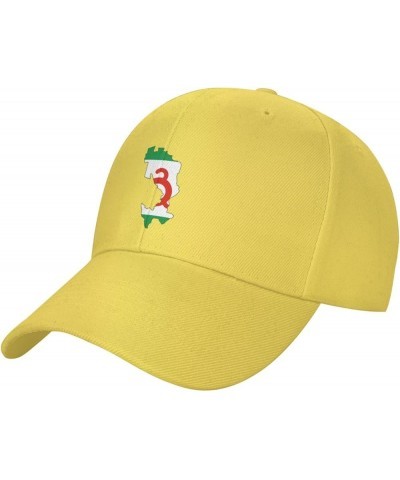 Ingushetia Geo Stub Baseball Caps for Men Women Hat Adjustable Cap Trucker Hats Dad Cap Yellow $10.10 Baseball Caps