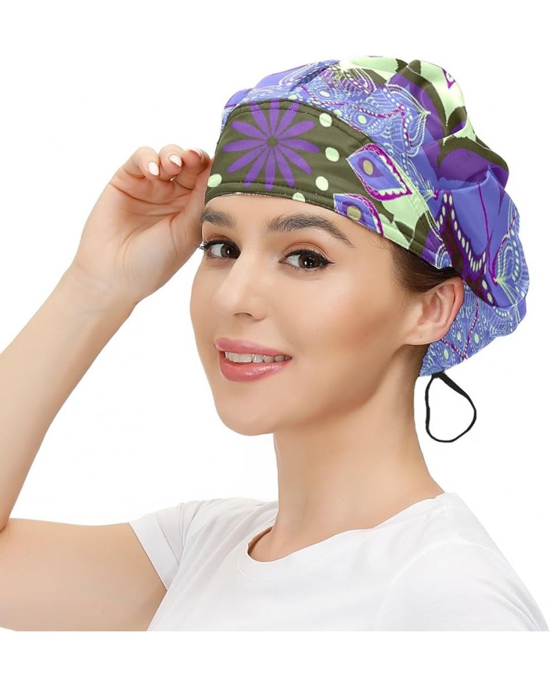 Adjustable Working Caps, Elastic Bandage Tie Back Hats, Cover Hair Bouffant Hats with Sweatband 13 Indian (8) $11.59 Balaclavas