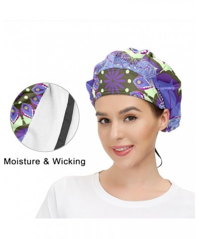 Adjustable Working Caps, Elastic Bandage Tie Back Hats, Cover Hair Bouffant Hats with Sweatband 13 Indian (8) $11.59 Balaclavas