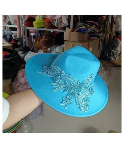 Women's Jazz Hat DIY Fedora Hat Rhinestone Hat Fedora Hat Sombrero Hat 14 $25.97 Fedoras