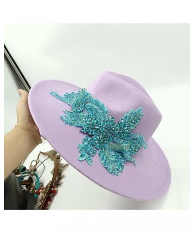 Women's Jazz Hat DIY Fedora Hat Rhinestone Hat Fedora Hat Sombrero Hat 14 $25.97 Fedoras