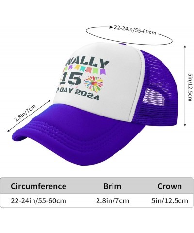 Leap-Year Hat Leap-Year 15 Finally 15 Years Old Hat 2024 Birthday Hunting Mesh Cap Trucker Hat Baseball Cap Purple $9.23 Base...