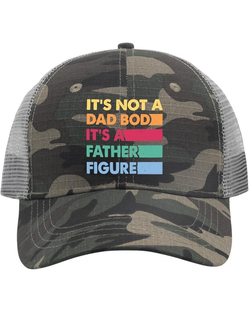 It's Not A Dad BOD It's A Father Figure Trucker hat Running Hats for Women AllBlack dad hat Gifts for Daughter Golf Allblack ...