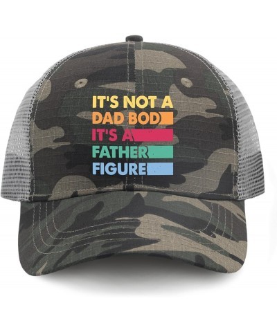 It's Not A Dad BOD It's A Father Figure Trucker hat Running Hats for Women AllBlack dad hat Gifts for Daughter Golf Allblack ...