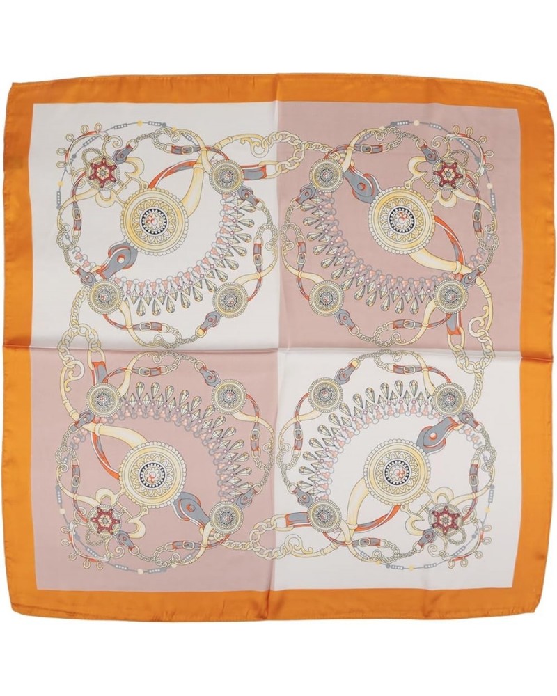 27.5 Inches Silk Head Scarf for Women Scarf Silk Square Scarves 24ss0068 $6.95 Scarves