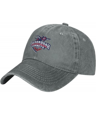 Shenandoah University Logo Cowboy Hats，Unisex Adjustable for Hat Baseball Cap Casquette Gray $11.24 Cowboy Hats