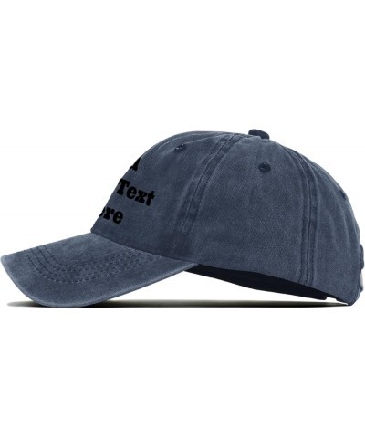 Personalized Denim Hat Add Your Text Here Baseball Cap for Adult Black Navy 0 $9.67 Cowboy Hats