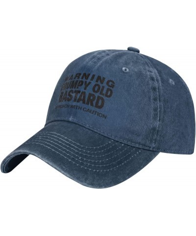 Funny Warning Grumpys Old Bastards Approachs with Caution Cowboy Hat Men Vintage Baseball Cap Women Trucker Hat Black Navy Bl...