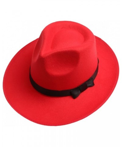 Fedora Hat Warm Autumn and Winter Jazz Hat Travel Cowboy Hat British Style Bow Church Panama Hat $19.43 Fedoras