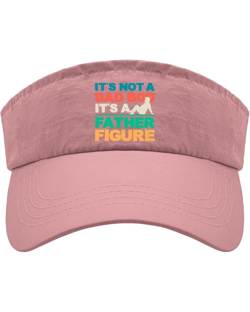 It's Not A Dad BOD Its A Father Figure Caps Visor Hat for Women Baseball Hat Uv Protection Sports Pink $11.96 Visors