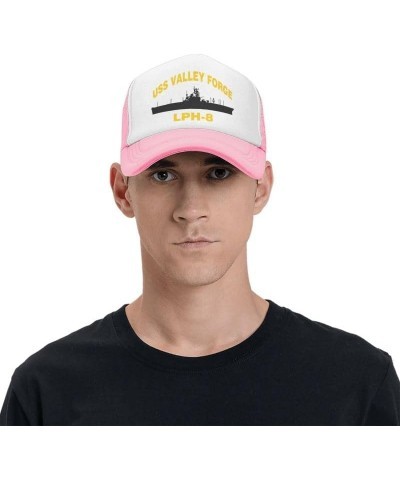 USS Valley Forge Lph-8 Flag-Trucker Hats Denim Hats Cowboy Knit hat Baseball Caps Fisherman's hat Pink $16.47 Baseball Caps