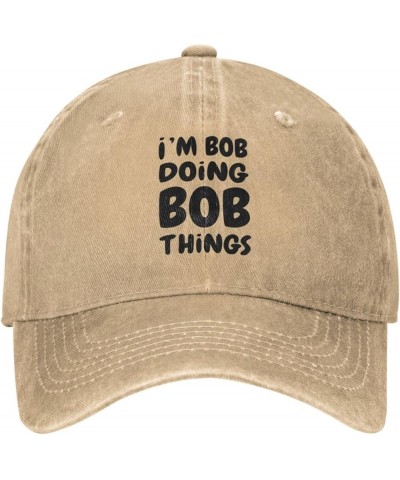 Im Bob Doing Bob Things Hat Women Baseball Cap Fashionable Cap Natural-2 $12.11 Baseball Caps