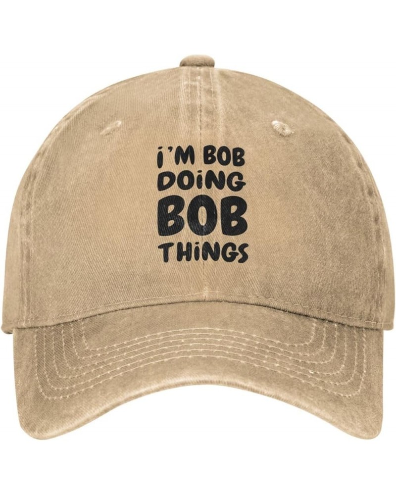 Im Bob Doing Bob Things Hat Women Baseball Cap Fashionable Cap Natural-2 $12.11 Baseball Caps