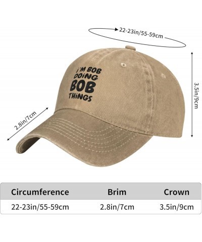 Im Bob Doing Bob Things Hat Women Baseball Cap Fashionable Cap Natural-2 $12.11 Baseball Caps