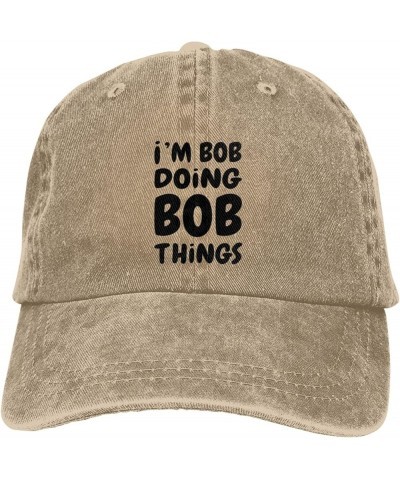 Im Bob Doing Bob Things Hat Women Baseball Cap Fashionable Cap Natural-2 $12.11 Baseball Caps