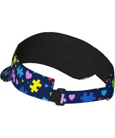 Autism Awareness Visor Hat, Fashion Sports Sun Visor Hat, Adjustable Golf Hats for Women Men Autism-1 $10.80 Visors