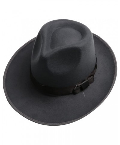 Fedora Hat Warm Autumn and Winter Jazz Hat Travel Cowboy Hat British Style Bow Church Panama Hat $19.43 Fedoras