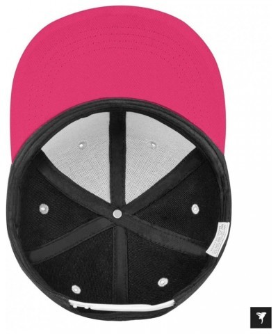 Break Dance Peaked Hat Fashion Adjustable Flat Brim Hip Hop Hat Unisex Pink $15.49 Sun Hats