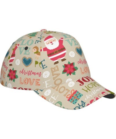 Merry Christmas Baseball Cap Men Women - Classic Adjustable Plain Hat Merry Christmas27 $11.01 Baseball Caps