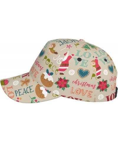 Merry Christmas Baseball Cap Men Women - Classic Adjustable Plain Hat Merry Christmas27 $11.01 Baseball Caps