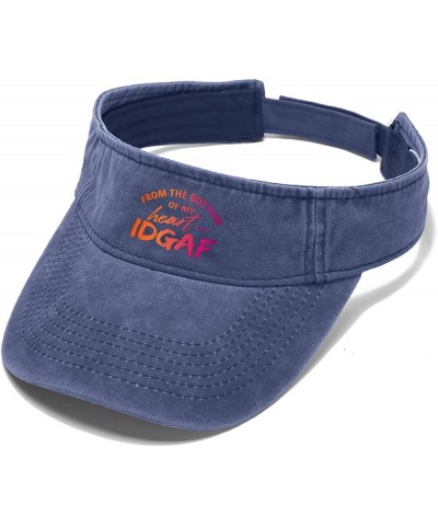 from The Bottom of My Heart... Caps Sun Visor for Adult Golf Cap Trendy Golf Caps Navy $10.58 Visors